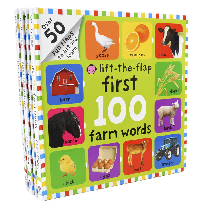 First 100 Lift The Flap Series Collection 4 Board Books Set For little learners- Ages 0-5 - Board books 0-5 Priddy Books