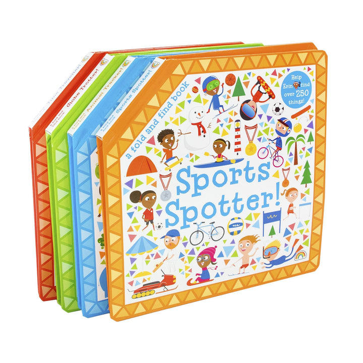 Fold and Find Sports 4 Books - Ages 0-5 - Board Books By Fitzhammond 0-5 Really Decent Books