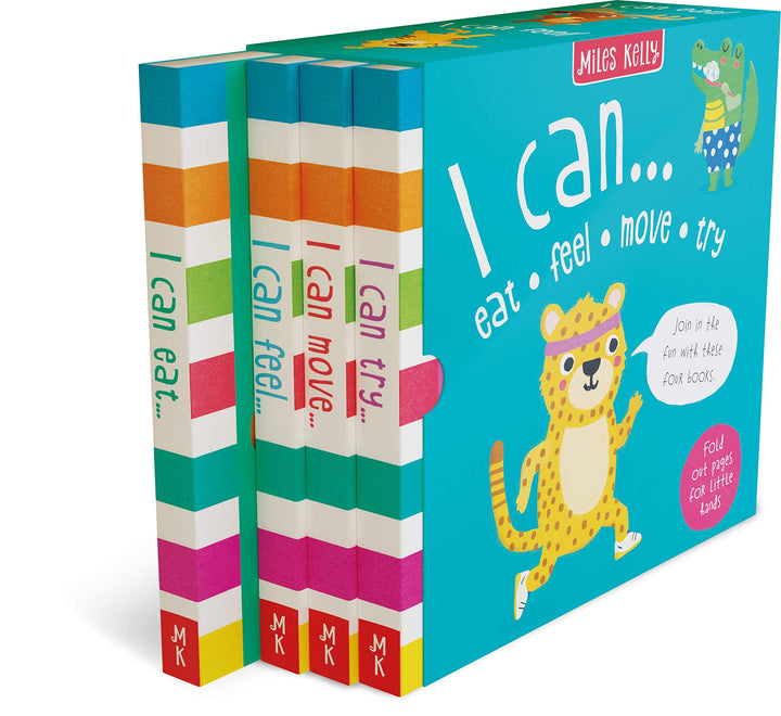 Miles Kelly I can Eat, Feel, Move and Try 4 Books Box Set - Hardback - Age 0-3 0-5 Miles Kelly Publishing