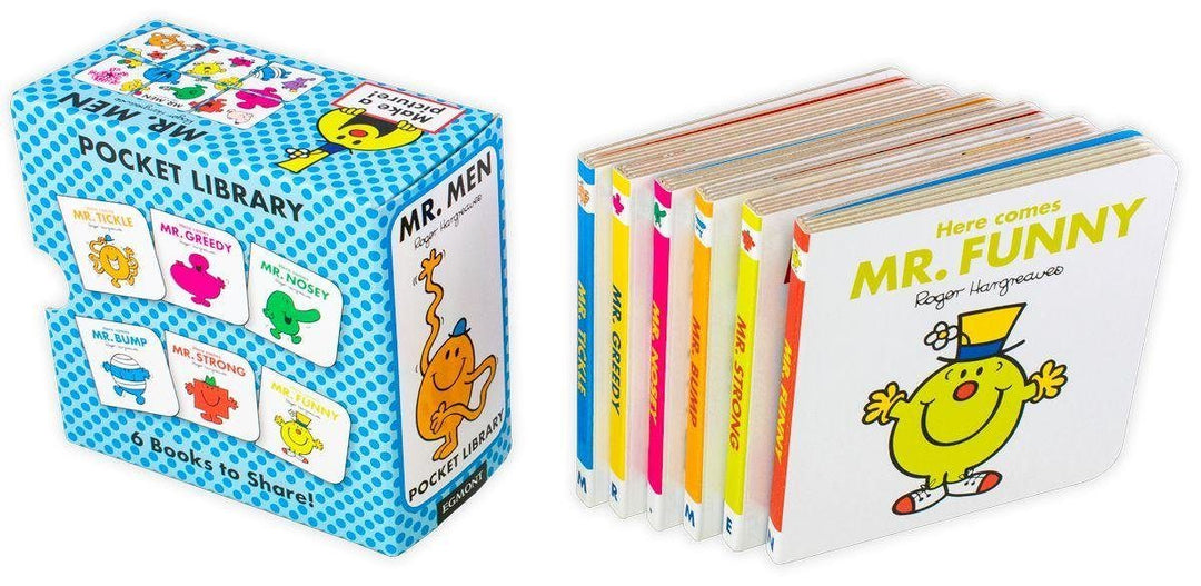 Mr Men 6 Books Pocket Library - Ages 0-5 - Board Books - Roger Hargreaves 0-5 Egmont