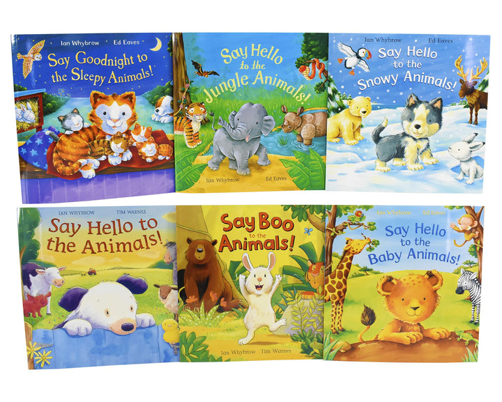 Say Hello To The Animals 6 Books Children Set - Paperback - Ages 0-5 - Ian Whybrow 0-5 Macmillan