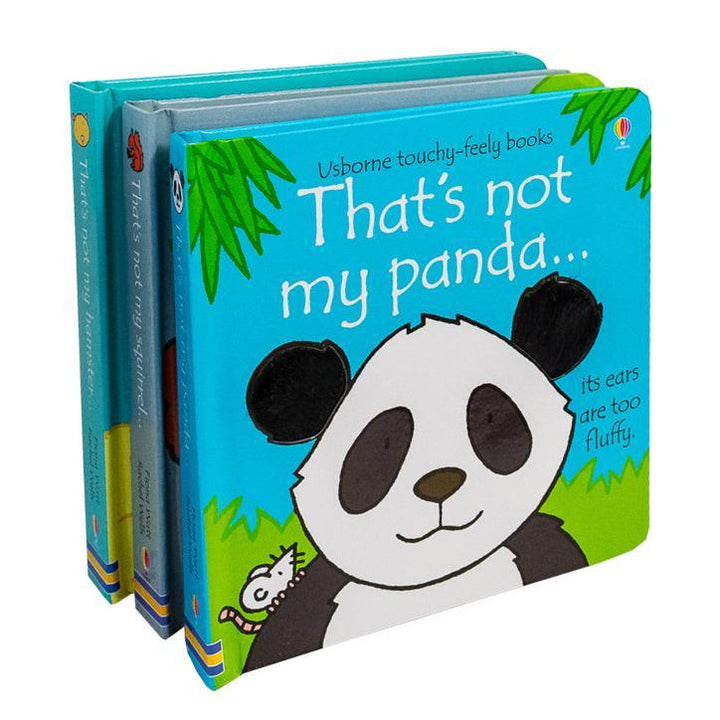 Thats Not My Touchy-Feely 3 Board Books Set Squirrel, Hamster and Panda - Ages 0-5 - Board Books - Usborne 0-5 Usborne