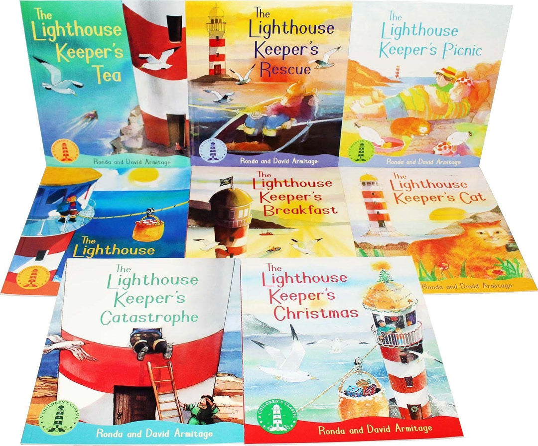 The Lighthouse Keeper 8 Books Collection - Cozy Mystery - Paperback - Ronda Armitage 0-5 Scholastic