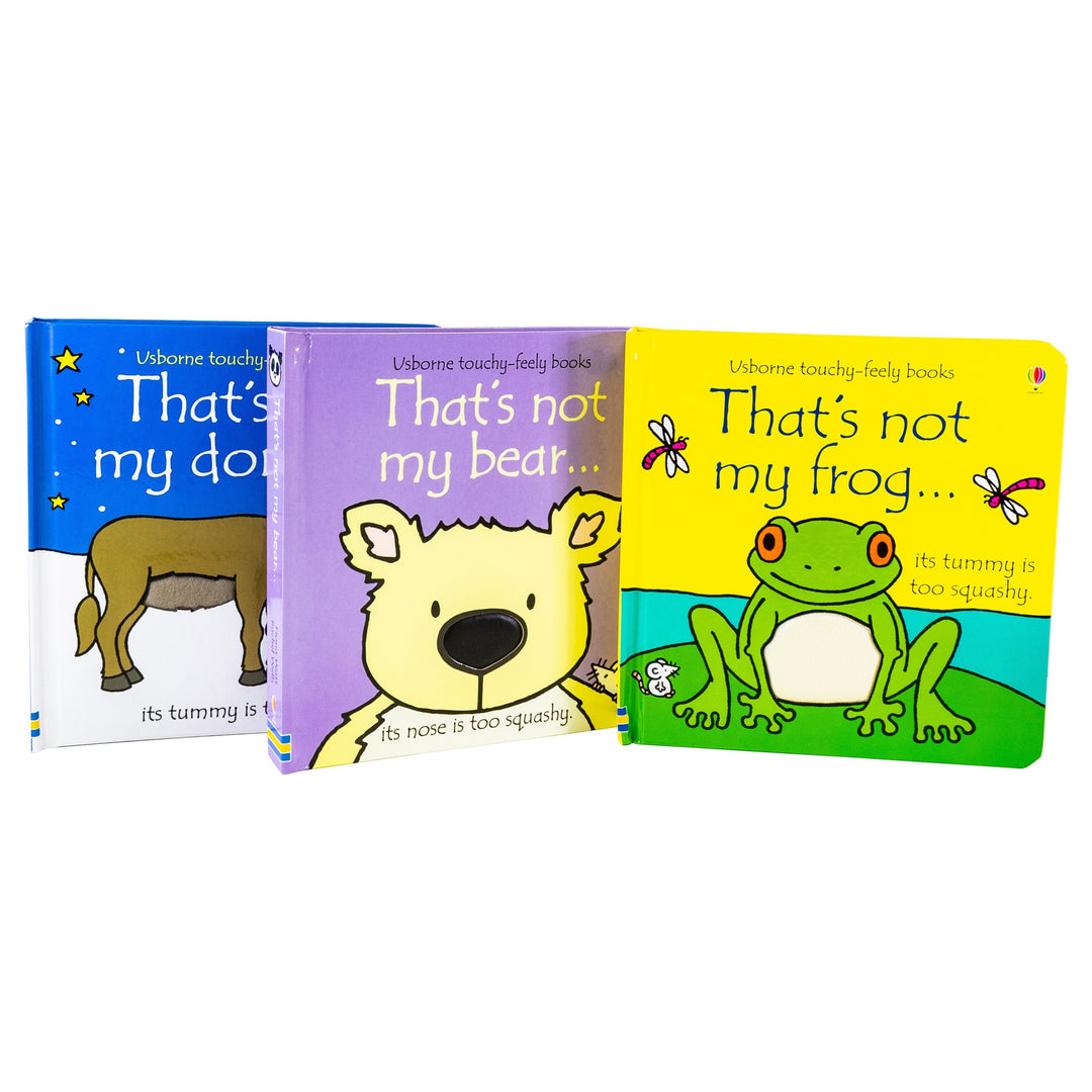 That's Not My Touchy Feely 3 Books Collection Set - Frog Bear Donkey 3 Books Fiona Watt - Ages 0-5 - Board Books - Usborne 0-5 Usborne