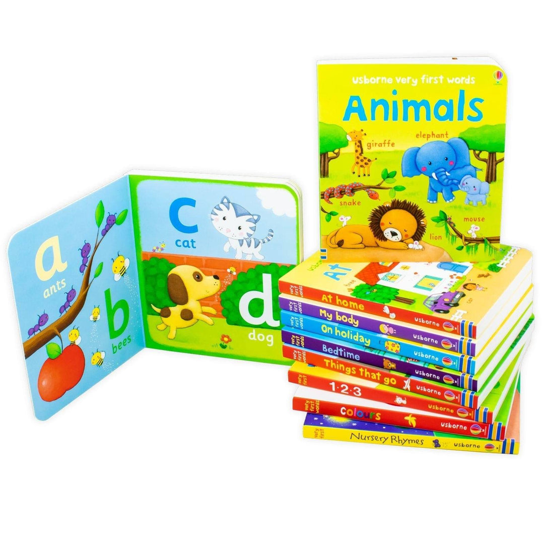 Usborne Very First Words 10 Board Books 0-5 Usborne Publishing