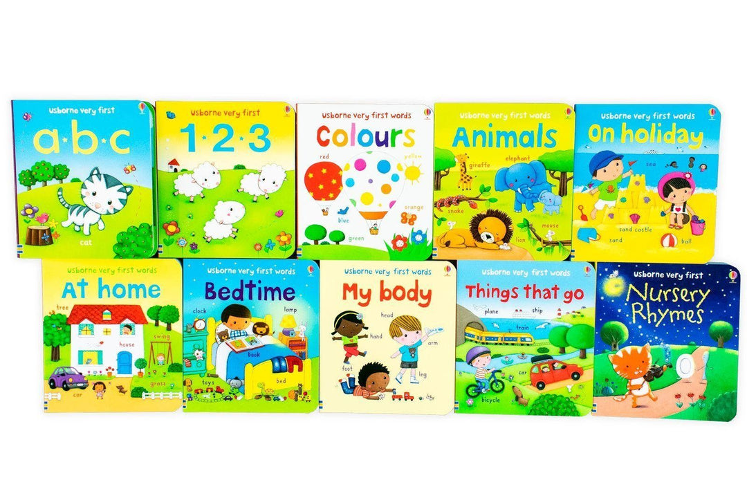 Usborne Very First Words 10 Board Books 0-5 Usborne Publishing