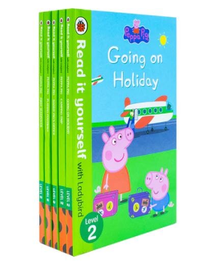 Peppa Pig Read It Yourself (Level 2) by Ladybird: 5 Books Collection Box Set - Ages 4+ - Hardback