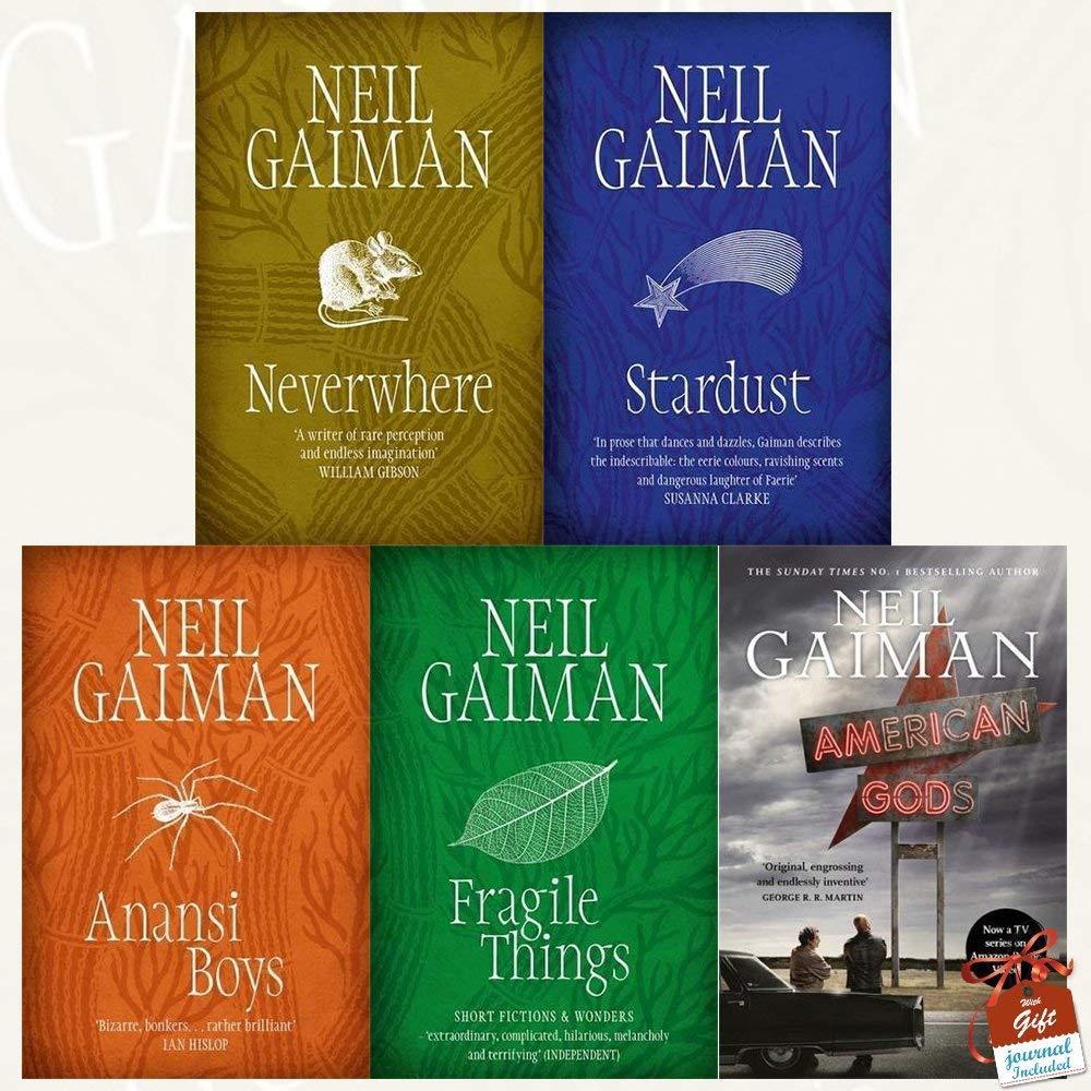 American Gods 5 Books - Adult - Paperback - Neil Gaiman Young Adult Headline