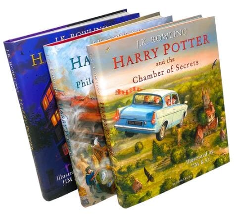Harry Potter: The Illustrated Magical Classics By J.K. Rowling 3 Books Collection Box Set - Ages 7+ - Hardcover