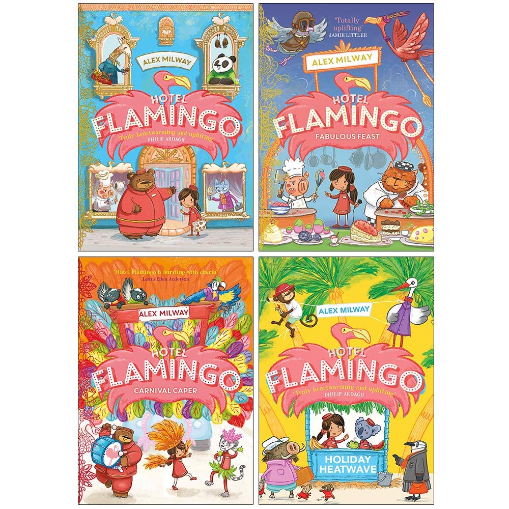 Hotel Flamingo Series By Alex Milway 4 Books Collection - Ages 5-8 - Paperback
