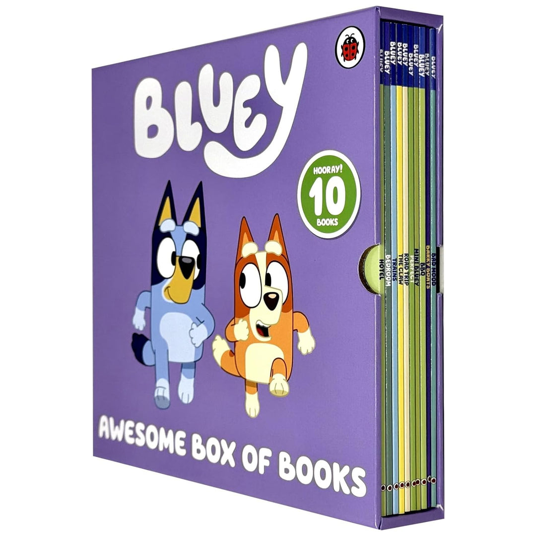 Bluey: 10 Awesome Box of Books Collection Set - Ages 3+ - Paperback