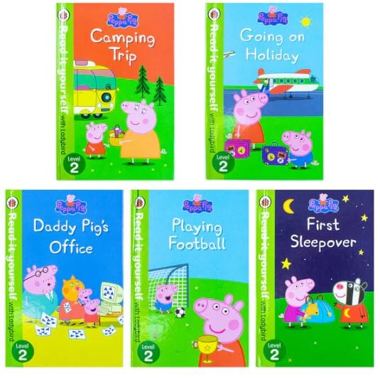 Peppa Pig Read It Yourself (Level 2) by Ladybird: 5 Books Collection Box Set - Ages 4+ - Hardback
