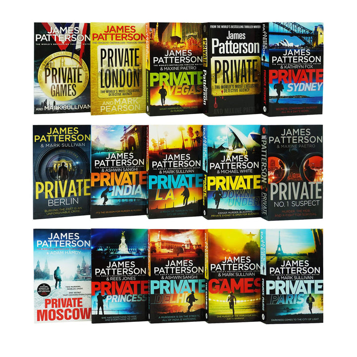 Private Series 15 Books Collection Set by James Patterson - Fiction - Paperback