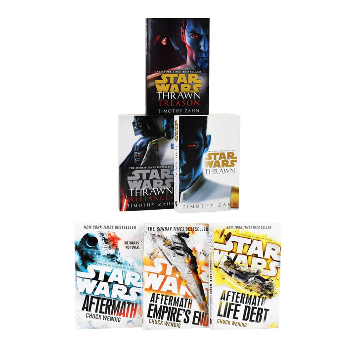 Star Wars Thrawn & Aftermath Trilogies 6 Books Paperback Collection Set – Fiction