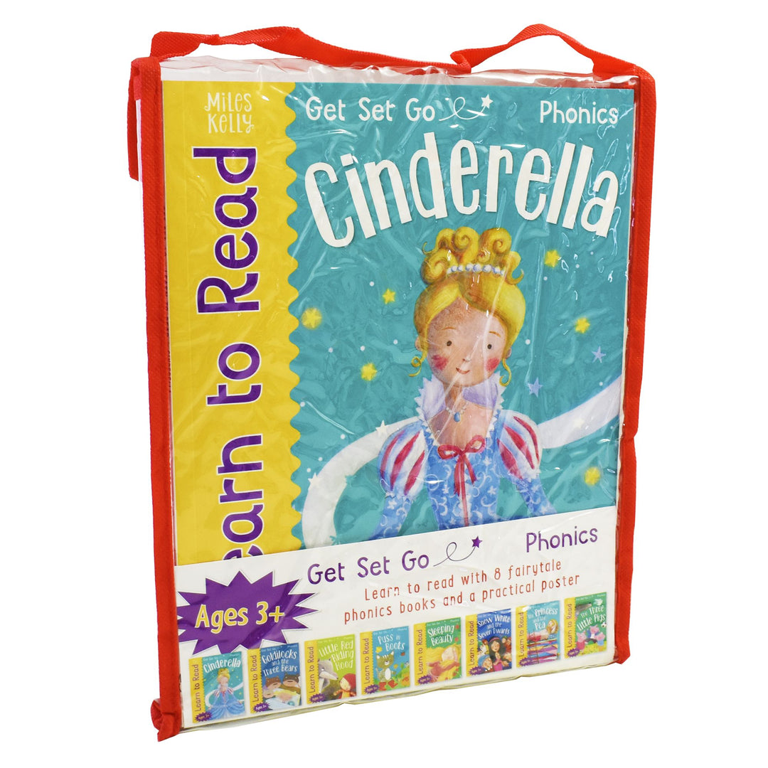 Get Set Go Learn to Read Cinderella Phonics 8 Books Collection Set - Ages 3+ - Paperback 3+ Miles Kelly