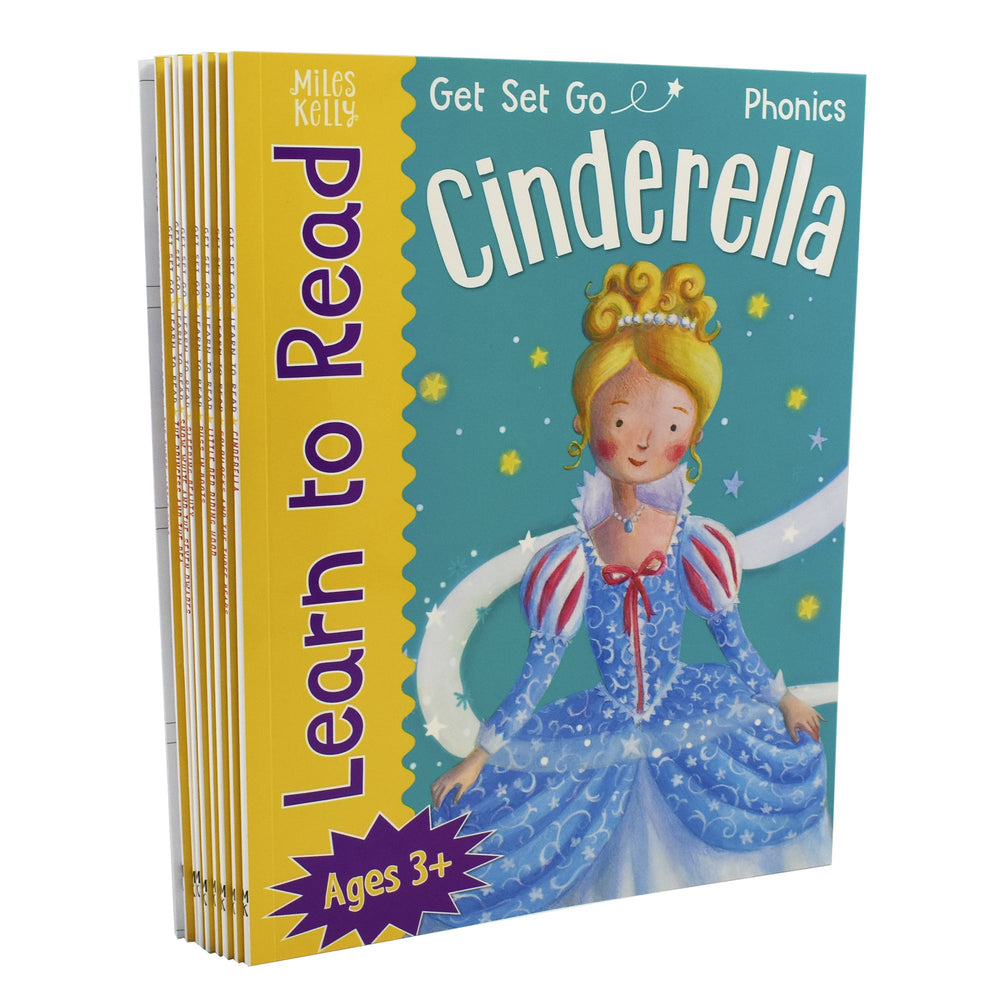 Get Set Go Learn to Read Cinderella Phonics 8 Books Collection Set - Ages 3+ - Paperback 3+ Miles Kelly