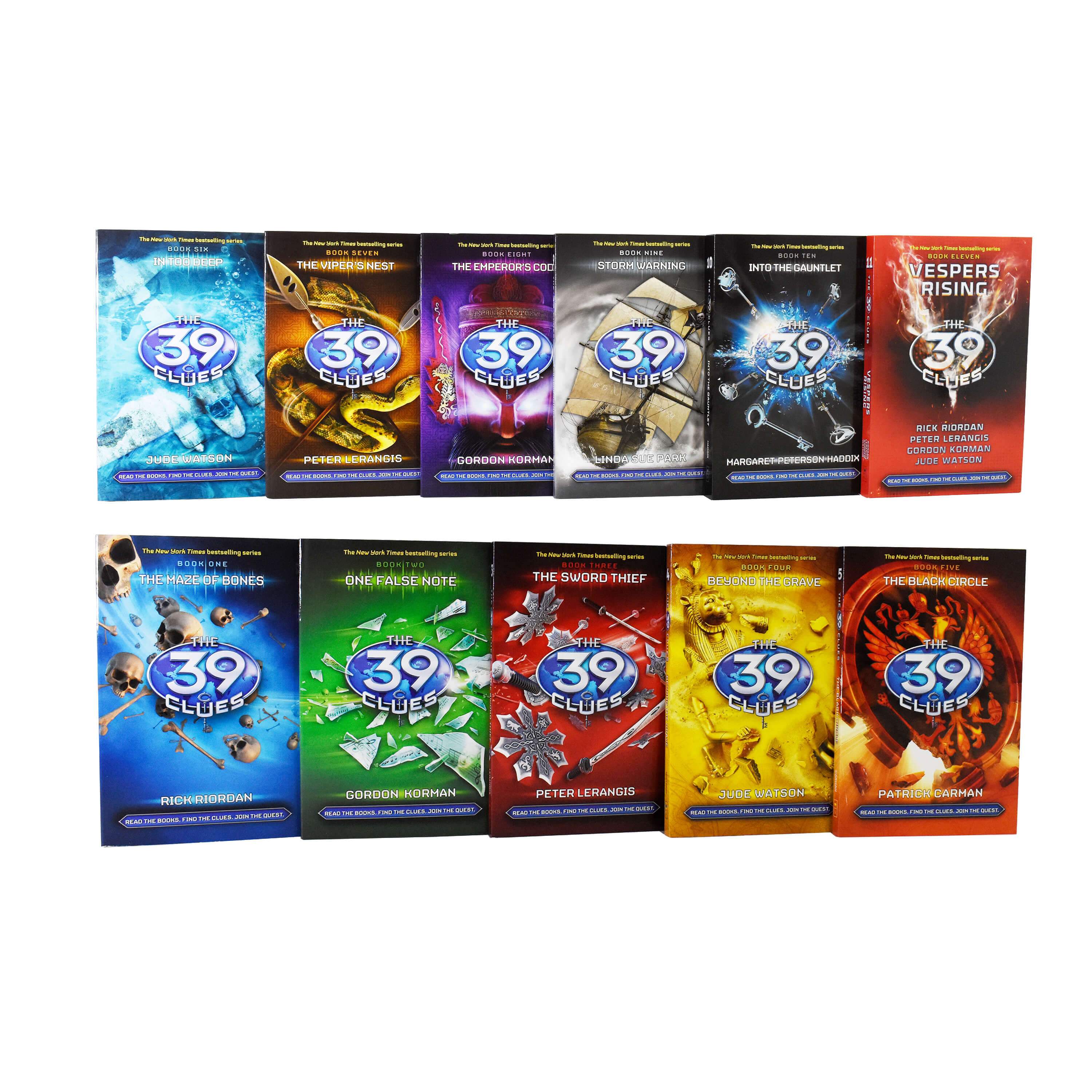 The 39 Clues Series By Rick Riordan 11 Book Collection Box