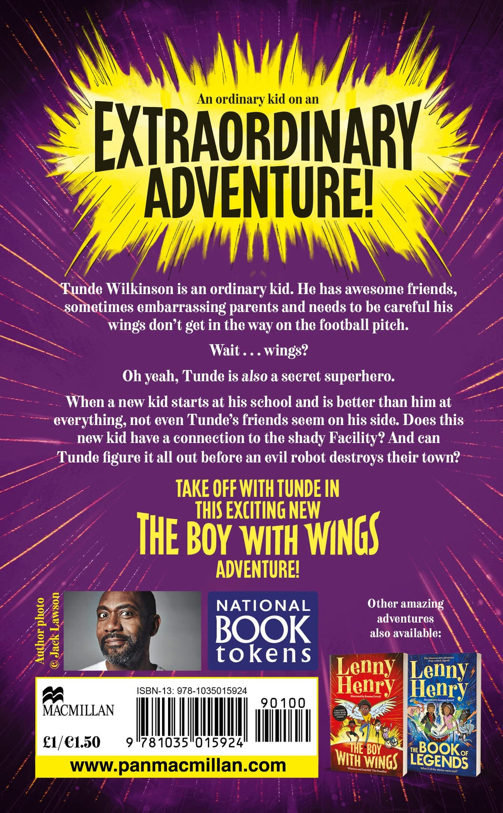 The Boy With Wings: World Book Day 2023 by Lenny Henry - Ages 9-11 - Paperback 9-14 Macmillan