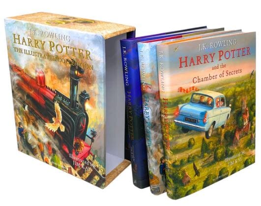 Harry Potter: The Illustrated Magical Classics By J.K. Rowling 3 Books Collection Box Set - Ages 7+ - Hardcover