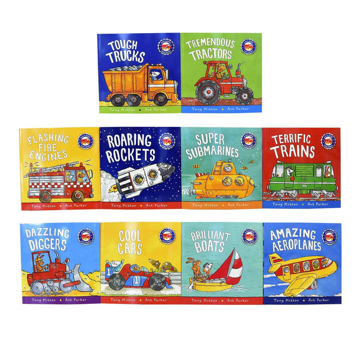 Amazing Machines Childrens 10 Books With CD Collection Set - Ages 5-7 - Paperback - Tony Mitton 5-7 Macmillan Children's Books