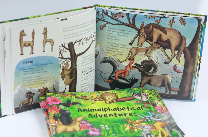 Animalphabetical Adventures Children Book Language learning tool for pre-schoolers- Ages 5-7 - Hardback By Kinga White 5-7 Bayeux