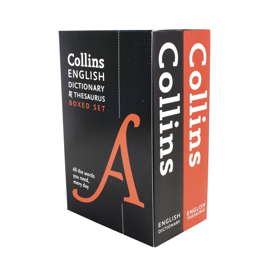 English Dictionary and Thesaurus 2 Books Box Set - Paperback - Collins 5-7 Collins