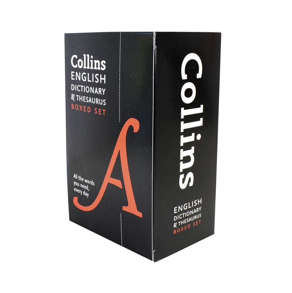 English Dictionary and Thesaurus 2 Books Box Set - Paperback - Collins 5-7 Collins