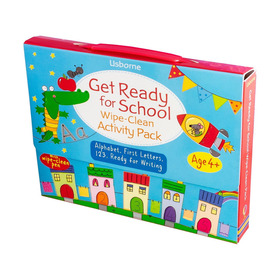 Get Ready for School Wipe-Clean Activity Pack 4 Book Collection - Ages 5-7 - Paperback - Usborne 5-7 Usborne Publishing