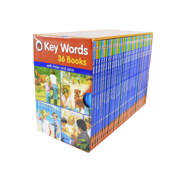 Ladybird Key Words with Peter and Jane 36 Books Collection Box Set