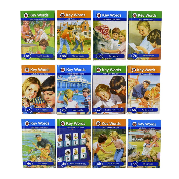Ladybird Key Words with Peter and Jane 36 Books Collection Box Set - Ages 5-7 - Hardback