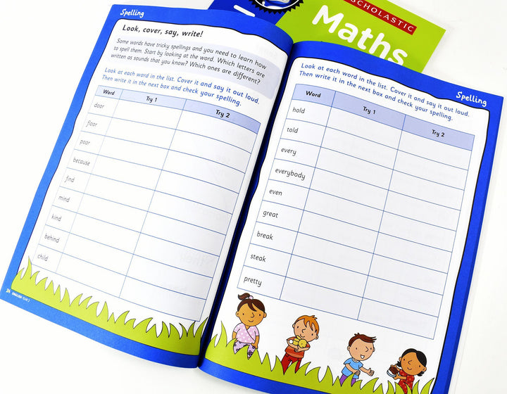 Perfect Practice KS1 English and Maths Year 2 - 2 Books For Age 6-7 Years - Paperback 5-7 Scholastic