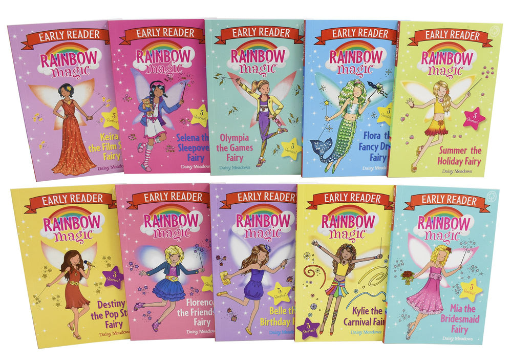 Rainbow Magic Early Reader 10 Book Collection - Ages 5-7 - Paperback - Daisy Meadows 5-7 Orchard Books