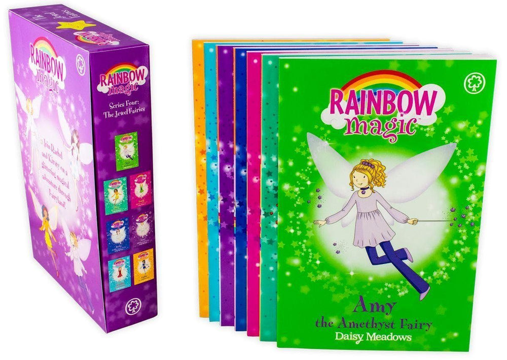 Rainbow Magic The Jewel Fairies 7 Book Collection (Series 4) - Ages 5-7 - Paperback - Daisy Meadow 5-7 Orchard Books