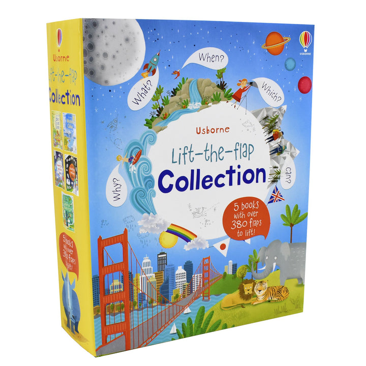 Usborne Lift The Flap 5 Books Collection Set with over 380 flaps to lift - Hardback - Age 5-7 5-7 Usborne Publishing