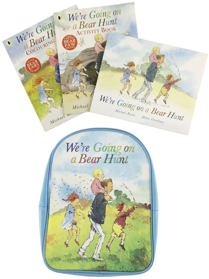 We're Going on a Bear Hunt Backpack and 3 Books Collection By Michael Rosen -Paperback - Age - 5-7 5-7 Walker Books