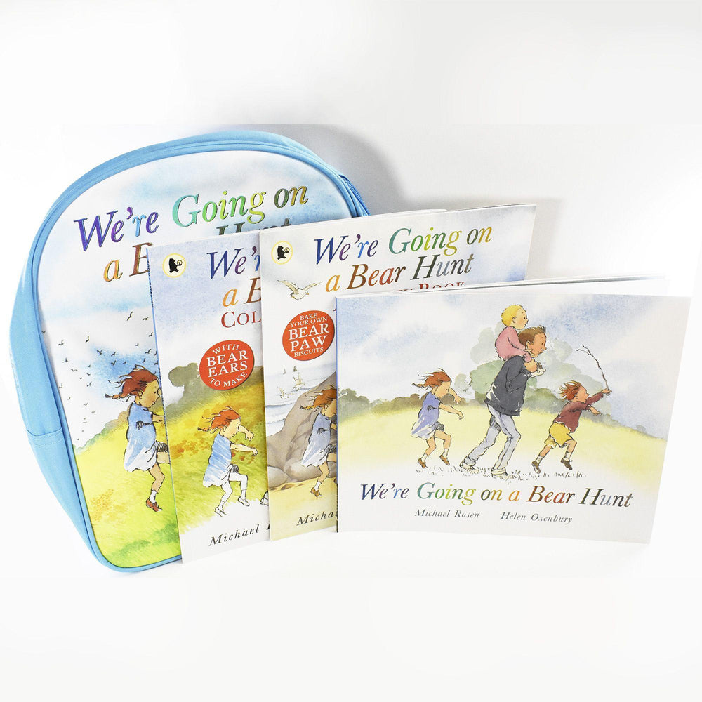 We're Going on a Bear Hunt Backpack and 3 Books Collection By Michael Rosen -Paperback - Age - 5-7 5-7 Walker Books