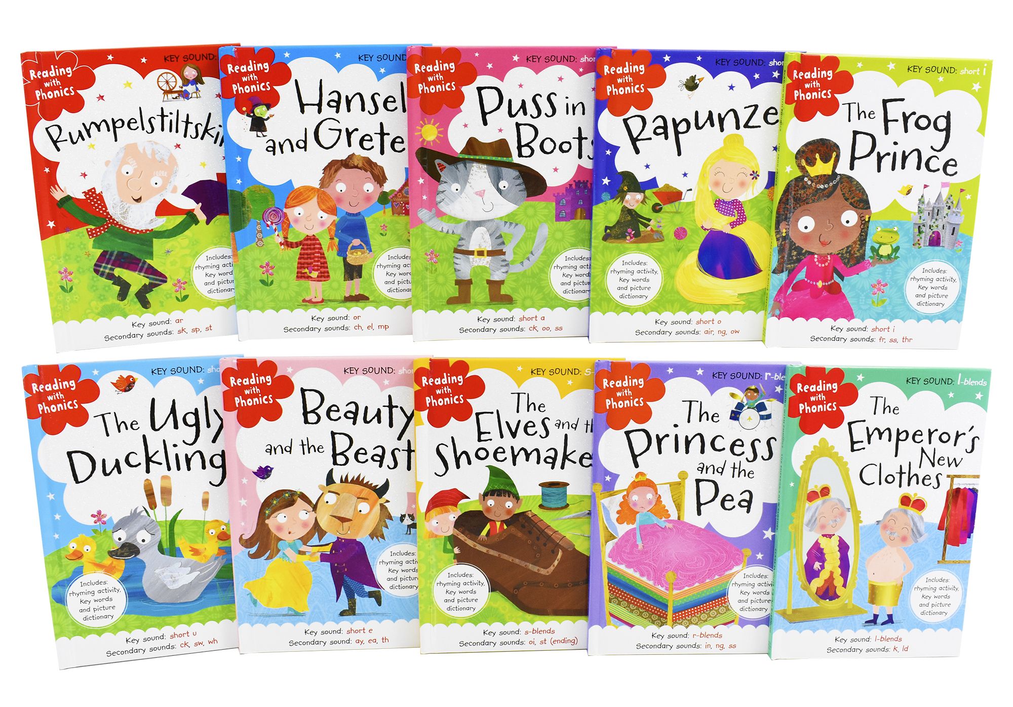 Reading With Phonics Key Sounds 10 Books Collection - Hardback