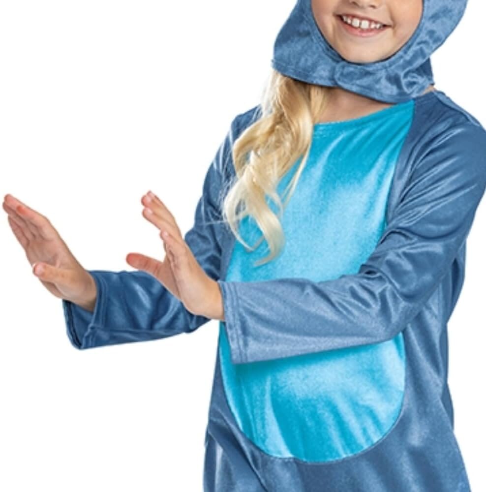 Disney Lilo & Stitch Fancy Dress for Kids: Stitch Jumpsuit for Kids Includes Hood with Dimensional Ears and Soft Fabric
