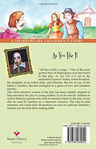 As You Like It: A Shakespeare Children's Story - Paperback - Ages 7-9 by Macaw Books