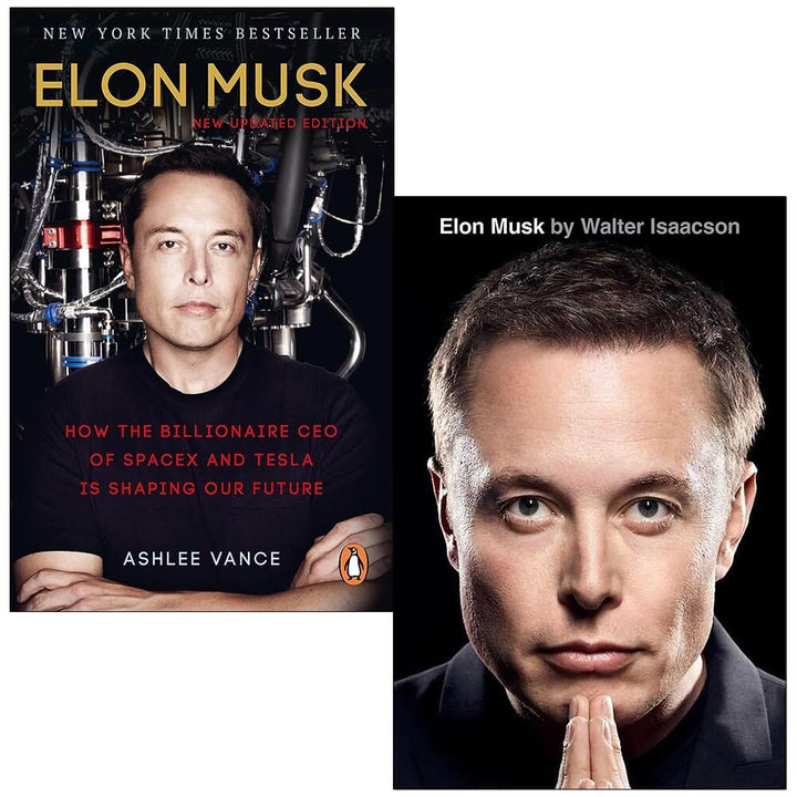 Elon Musk By Ashlee Vance & Walter Isaacson 2 Books Collection Set - Non Fiction - Hardback/Paperback
