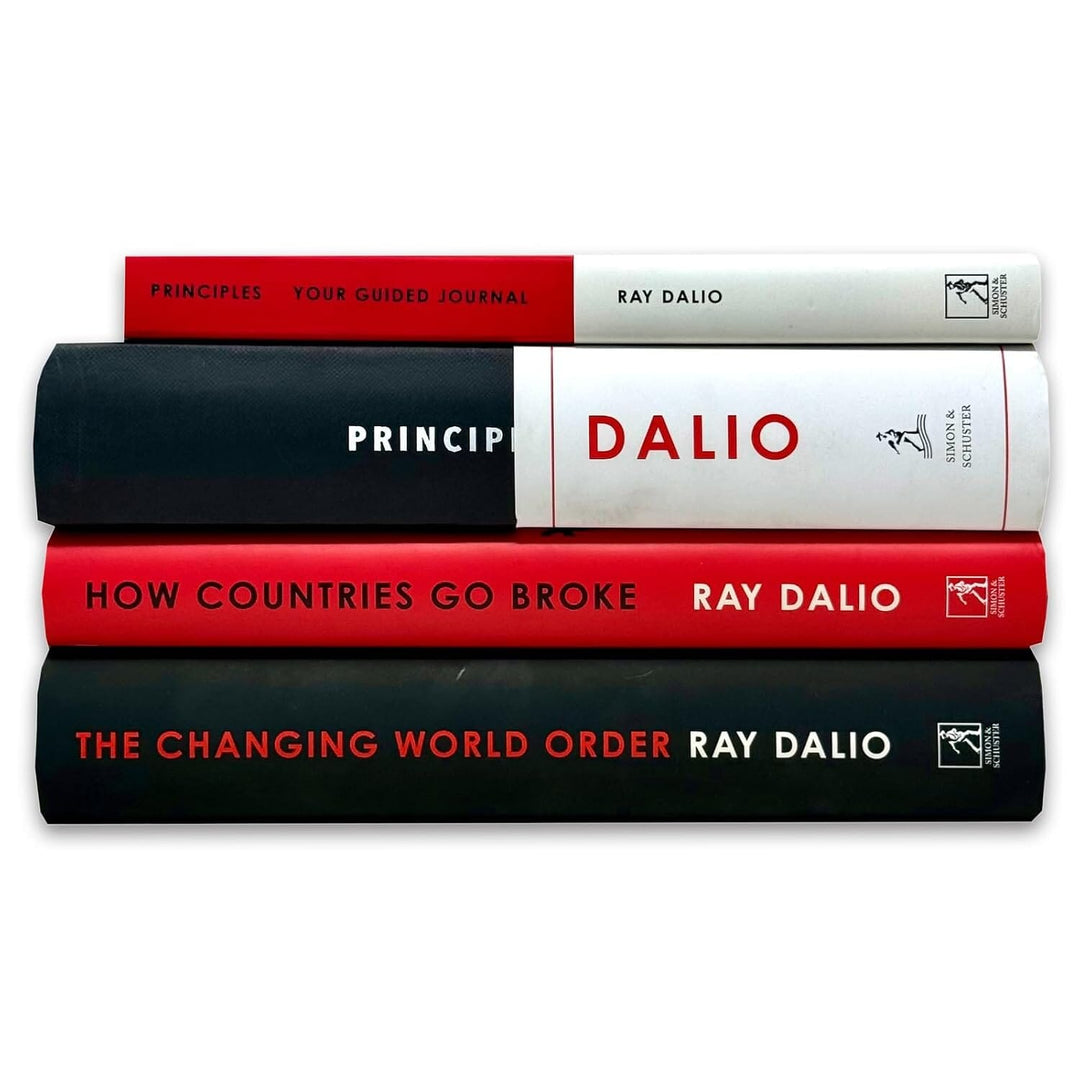 Ray Dalio Collection (Principles: Life and Work, The Changing World Order, How Countries Go Broke & Guided Journal) 4 Books Set - Non Fiction - Hardback