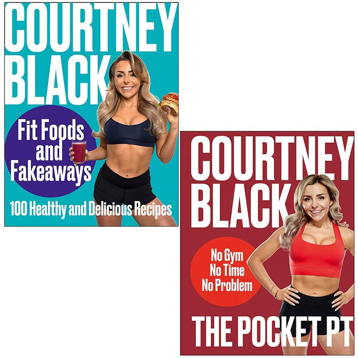 Fit Foods And Fakeaways & The Pocket PT By Courtney Black 2 Books Collection Set - Non Fiction - Hardback