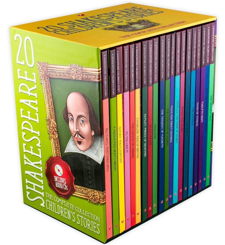 20 Children's Shakespeare Story Books with Audio CD - Tragedy & Comedy - Hardback - Macaw Books 7-9 Sweet Cherry Publishing