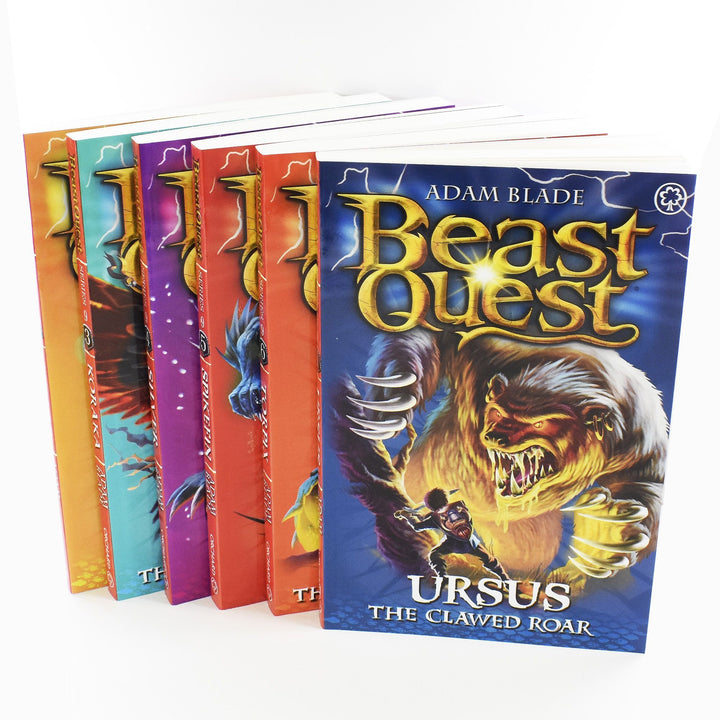 Beast Quest Series 9 Box Set 6 Books Ages 7-9 Paperback By Adam Blade 7-9 Orchard