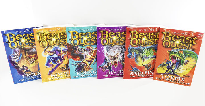 Beast Quest Series 9 Box Set 6 Books Ages 7-9 Paperback By Adam Blade 7-9 Orchard