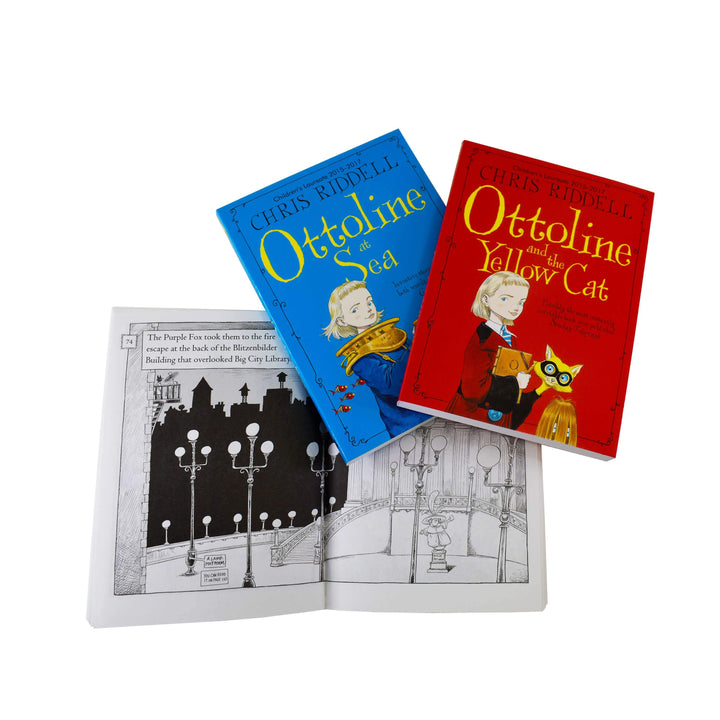 Chris Riddell Ottoline Collection 3 Books Set - Paperback - Age 7-9 7-9 Macmillan Children's Books