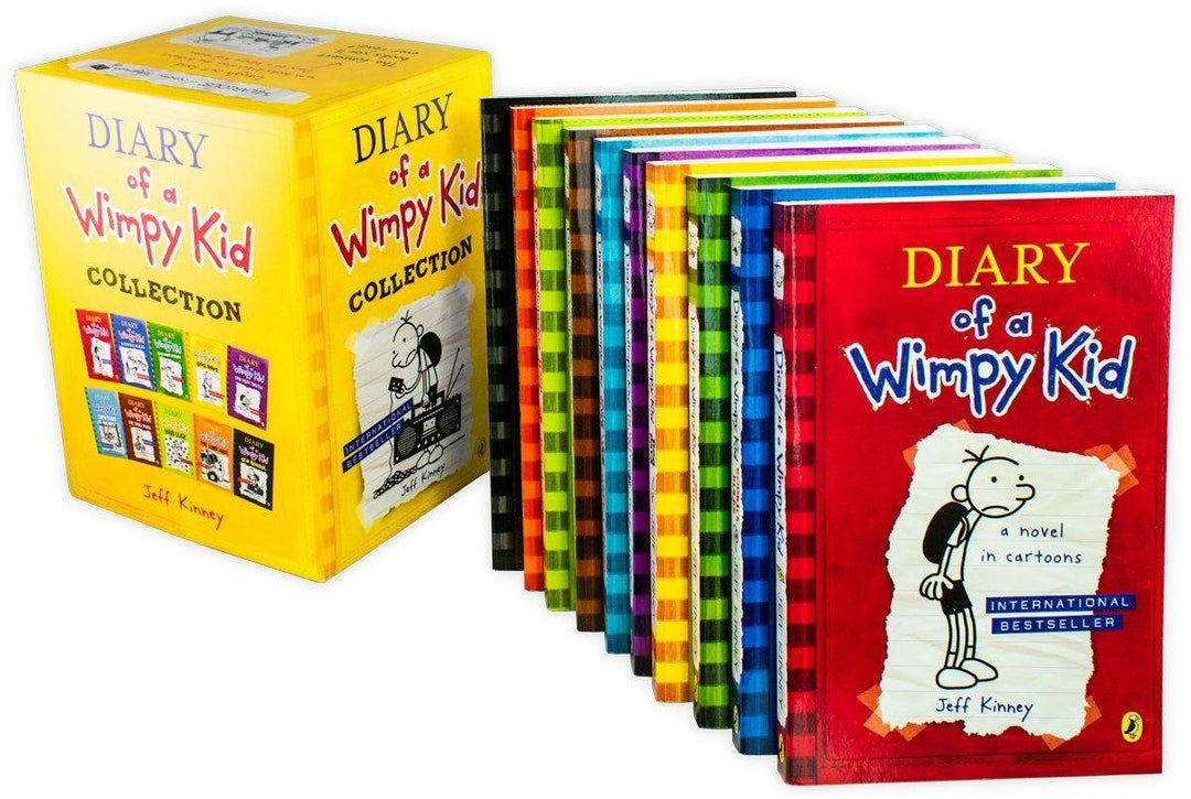 Diary of a Wimpy Kid Collection 10 Books Pack Box Set - Ages 7-9 - Paperback - Jeff Kinney 7-9 Puffin