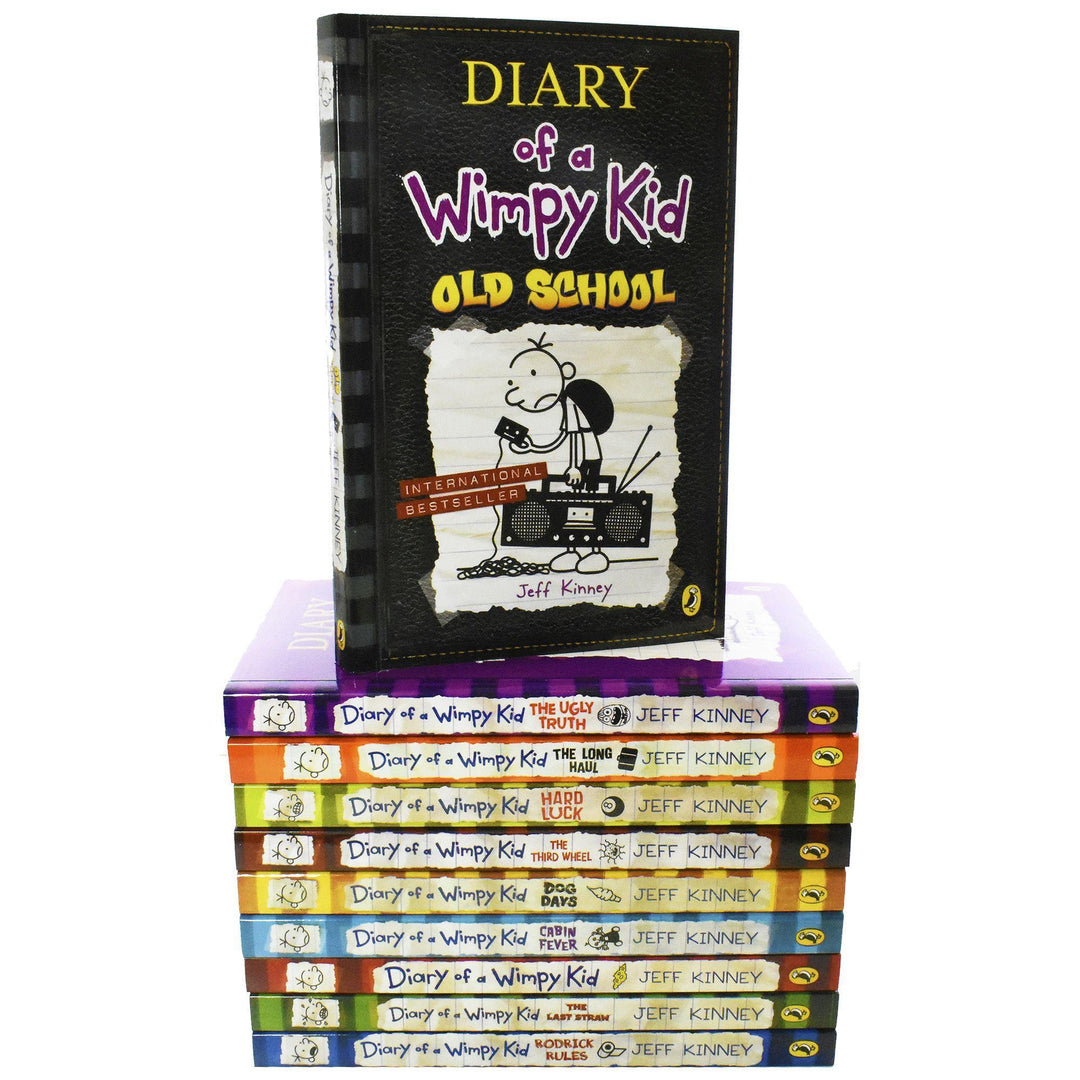 Diary of a Wimpy Kid Collection 10 Books Pack Box Set - Ages 7-9 - Paperback - Jeff Kinney 7-9 Puffin