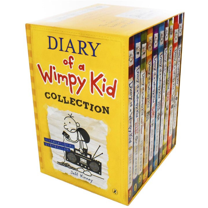 Diary of a Wimpy Kid Collection 10 Books Pack Box Set - Ages 7-9 - Paperback - Jeff Kinney 7-9 Puffin