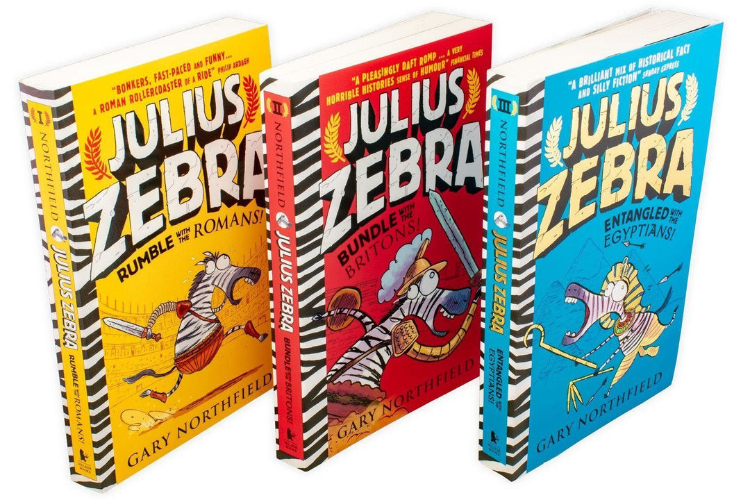 Gary Northfield Julius Zebra 3 Book Collection 7-9 Walker Books